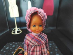 dollhouse doll pink check a